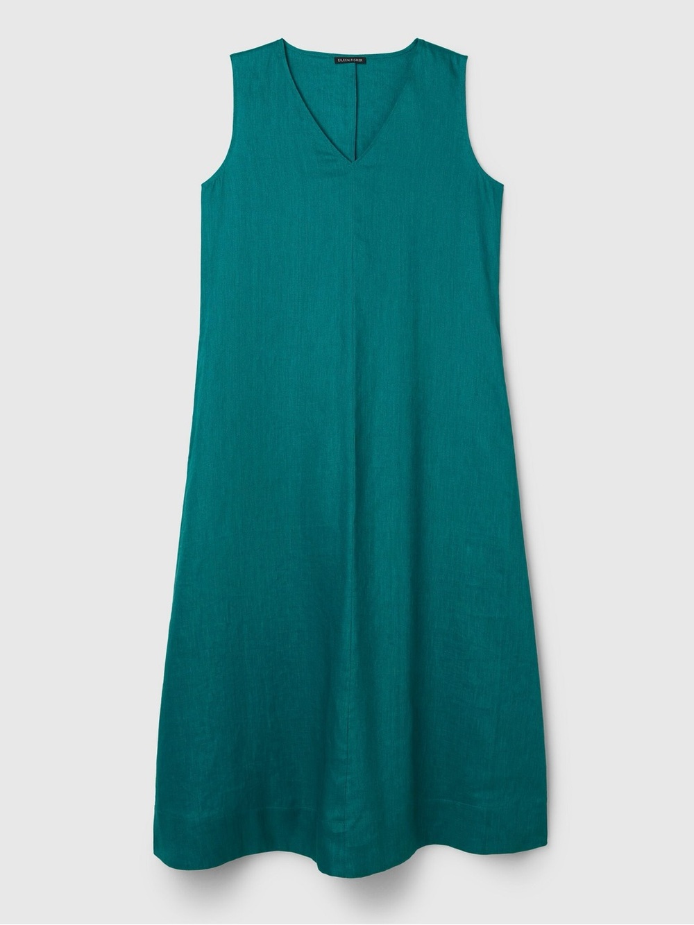 EILEEN FISHER 'Organic Linen Easy Dress' in Teal